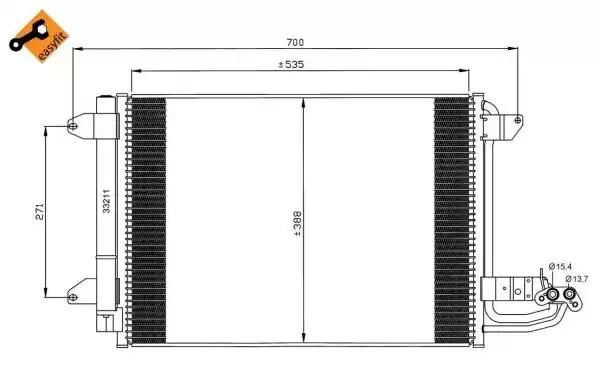 Конденсатор системы охлаждения 35520 NRF