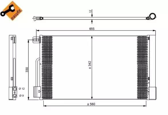 Конденсатор Опель Корса D