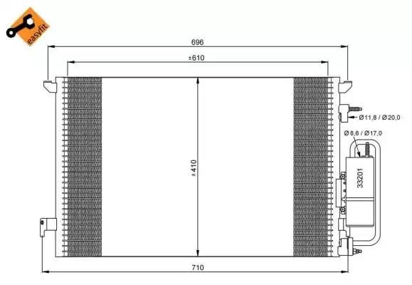 35929 NRF Радиатор кондиционера купить в Чернигов