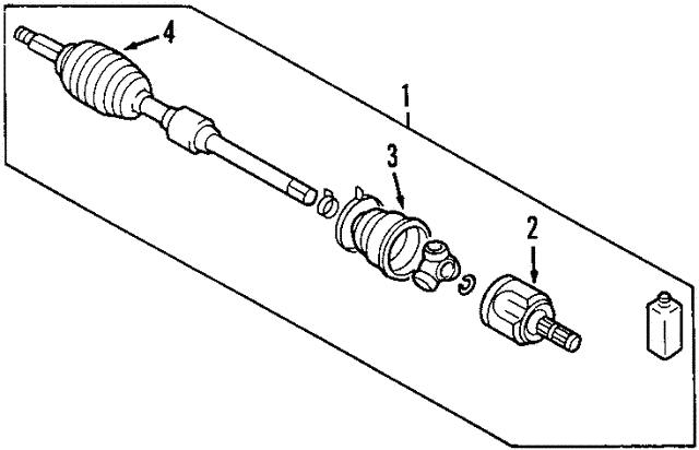 Пыльник ШРУСа внутренний, левый 3817A125 MITSUBISHI