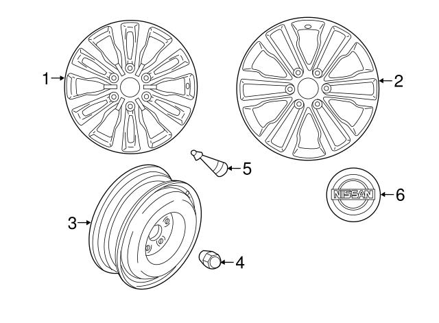402241LA3A NISSAN Гайки колесные купить в Николаев