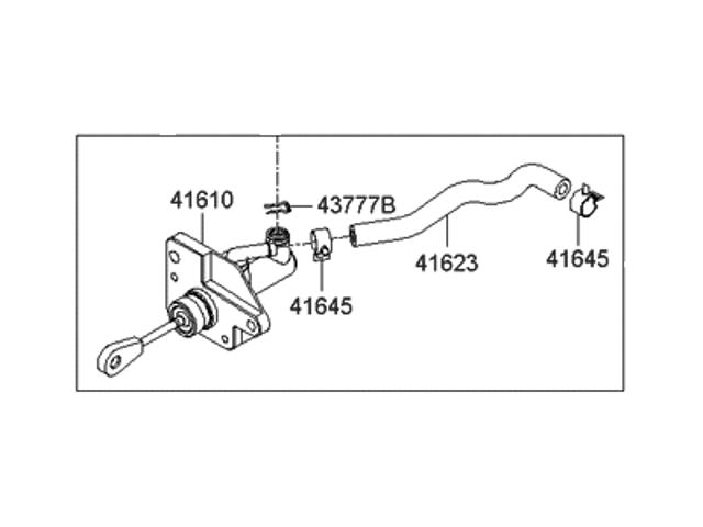 Главный цилиндр сцепления 416052E070 HYUNDAI