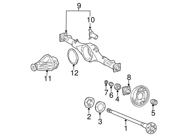 Кольцо стопорное подшипника задней полуоси 4242320010 TOYOTA