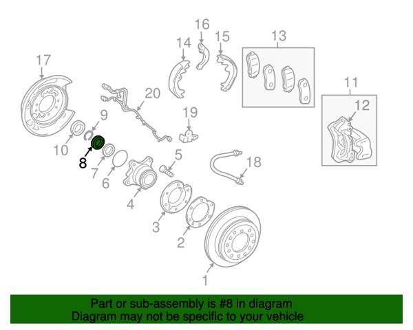 4242360050 TOYOTA Кольцо стопорное подшипника задней полуоси купить в Николаев