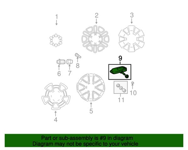 TOYOTA 4260733012 Датчик давления в шинах в наличии Киев
