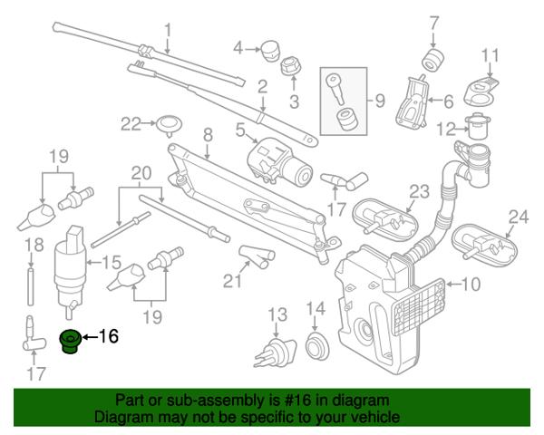 VAG 443955465 Кольцо уплотнительное насоса омывателя в наличии Харьков