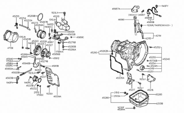 Датчик положения селектора АКПП 4595628010 HYUNDAI