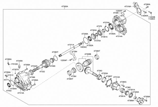 HYUNDAI 4735239010 Сальник раздаточной коробки передний выходной в наличии Полтава