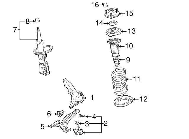 Проставка (резиновое кольцо) пружины передней, нижняя 4815848040 TOYOTA