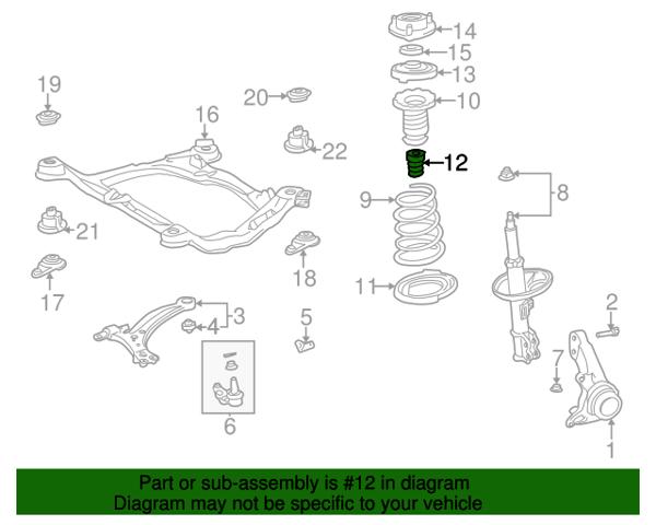 Буфер-отбойник амортизатора переднего 4833133032 TOYOTA