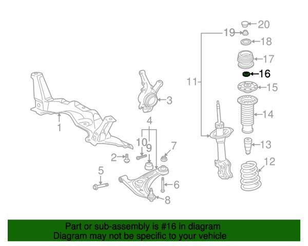 Подшипник опоры амортизатора 486190D011 TOYOTA