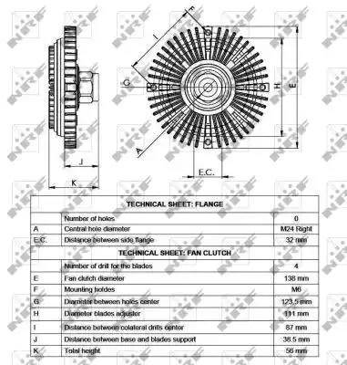 Вискозная муфта 49519 NRF