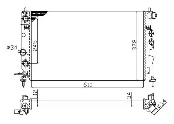 Радиатор 50219A NRF