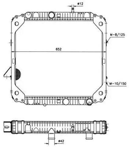 NRF 503474 Радиатор охлаждения двигателя в наличии Полтава