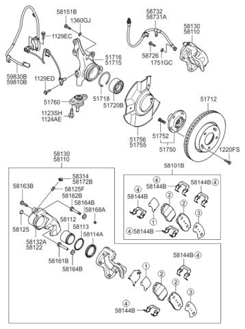 5175207000 HYUNDAI Болт ступицы купить в Каменское