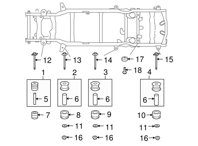 TOYOTA 5220435120 Подушка рамы (крепления кузова) в наличии Днепр