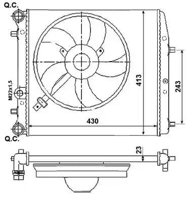 Autooil радіатор системи охолодження 53021