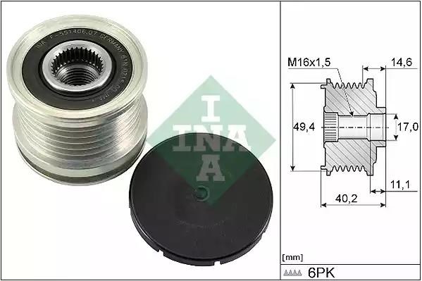 INA 535012410 Шкив генератора в наличии Чернигов