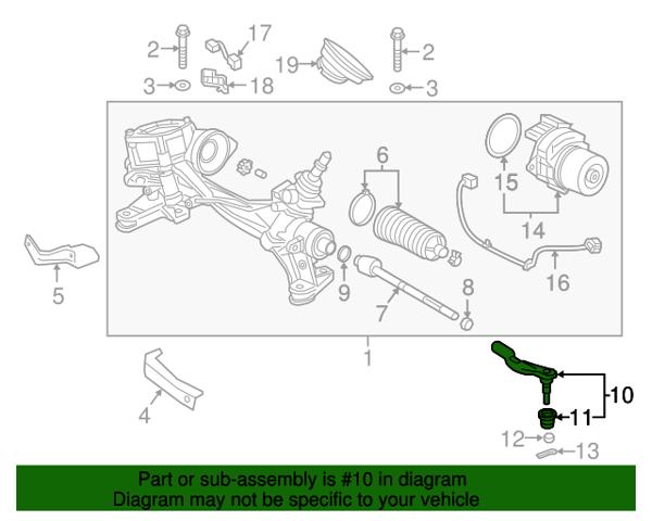 53540TLAA01 HONDA Наконечник рулевой тяги внешний купить в Днепр