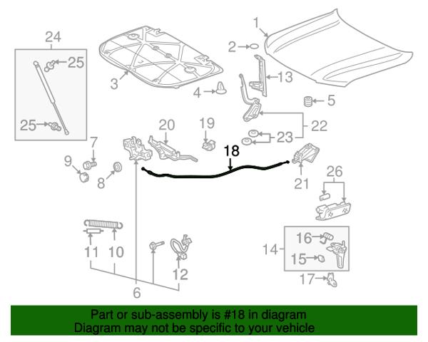 5363060140 TOYOTA Трос открывания капота купить в Хмельницкий