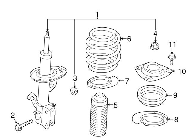 540503NF0A Буфер (отбойник) амортизатора переднего + пыльник купить Запорожье
