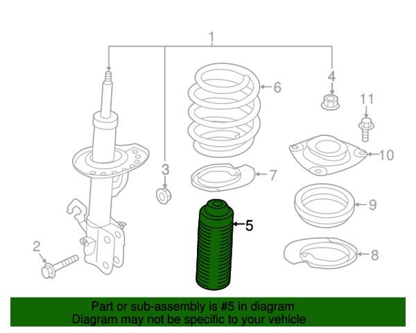 540503NF0A NISSAN Буфер (отбойник) амортизатора переднего + пыльник купить в Житомир