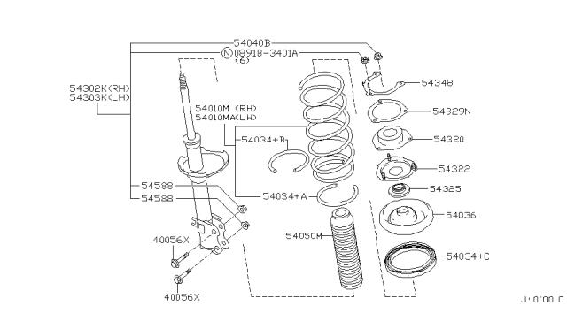 543258J000 NISSAN Опорный подшипник амортизатора купить в Запорожье