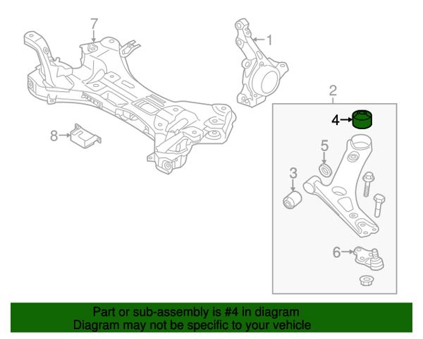 Сайлентблок передней подвески 545842S100 HYUNDAI