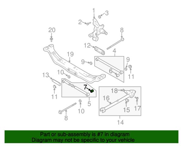 Сайлентблок задней подвески 552272D000 HYUNDAI