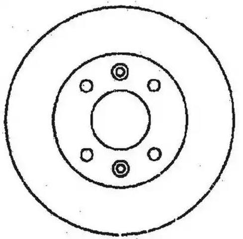 Диск тормозной передний 561364JC BENDIX
