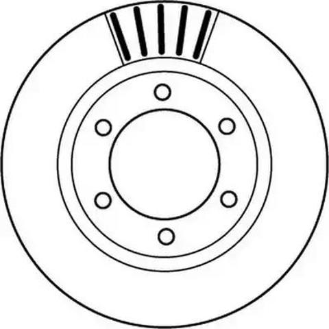 Диск тормозной передний 562168JC BENDIX