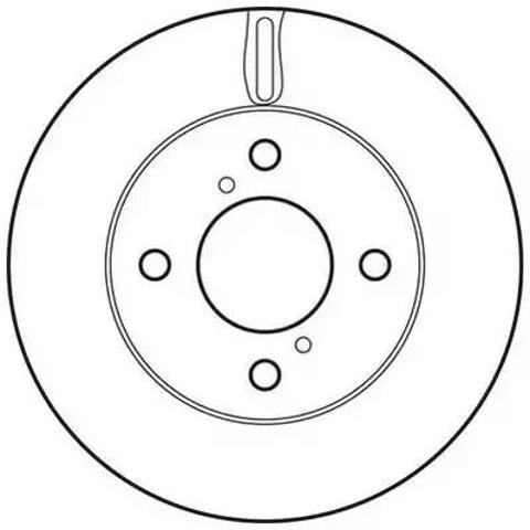 Диск тормозной передний 562674JC BENDIX