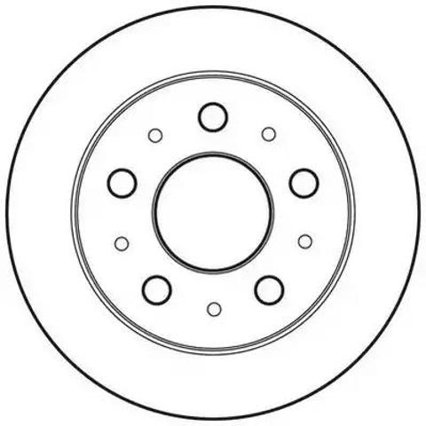Диск тормозной задний 562757JC BENDIX