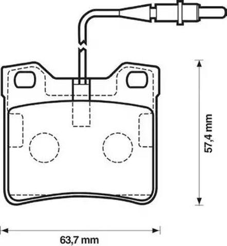 Колодки тормозные дисковые комплект 571845J BENDIX