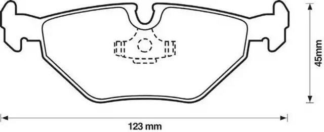 Колодки тормозные дисковые комплект 571960J BENDIX