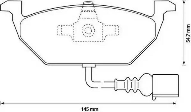 Колодки тормозные передние дисковые 571971D BENDIX