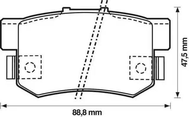 BENDIX 572138J Колодки тормозные задние дисковые в наличии Ирпень