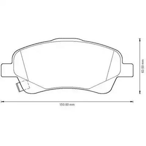 Колодки 572485J BENDIX