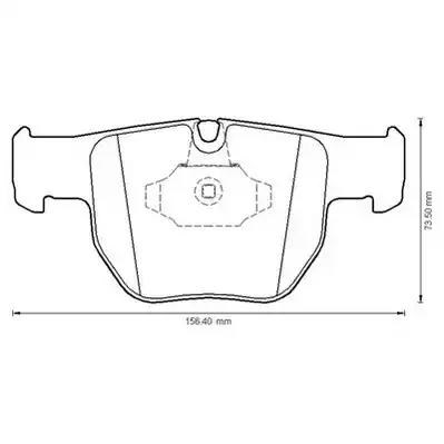 Колодки тормозные 572507J BENDIX