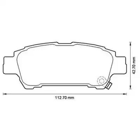 Колодки тормозные дисковые комплект 572512J BENDIX