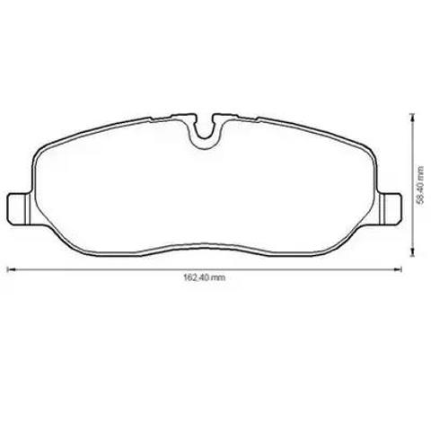 Колодки передние 572521J BENDIX