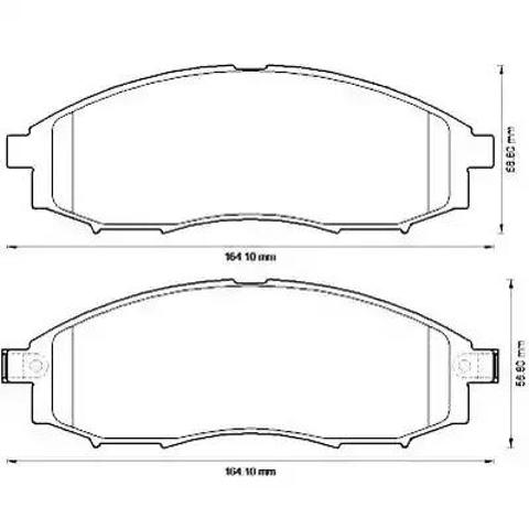 Колодки тормозные дисковые комплект 572551J BENDIX