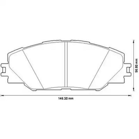 BENDIX 572569J Колодки тормозные передние дисковые в наличии Кривой Рог