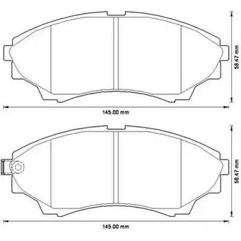 Колодки тормозные передние дисковые 572572J BENDIX