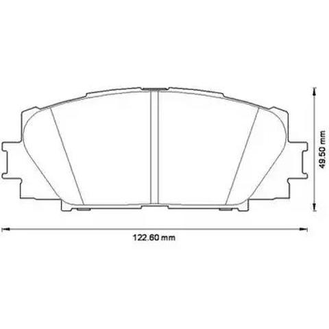 Тормозные колодки 572578J BENDIX