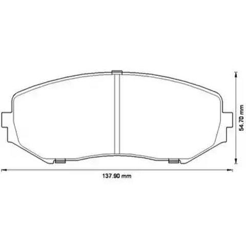 Колодки тормозные передние дисковые 572584J BENDIX