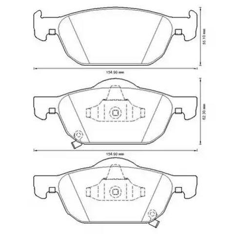 Колодки 572624J BENDIX