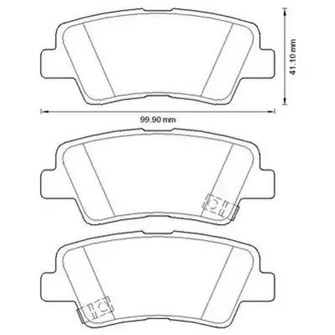 Колодки тормозные дисковые комплект 572629J BENDIX