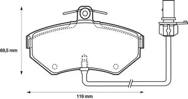 Передние тормозные колодки 573006J BENDIX