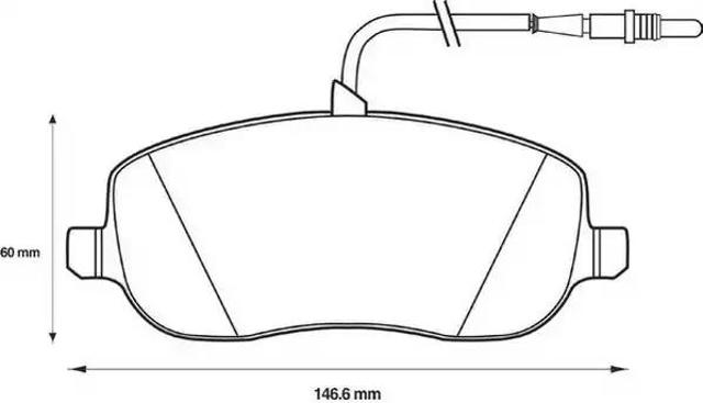 Колодки тормозные дисковые комплект 573096J BENDIX